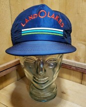 LAND O LAKES  Iridescent Blue Snapback Trucker Hat by Cap America  Made in USA - £31.00 GBP