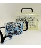 VTG. PLASTIC HIEROGLYPH PURSE (CARRY-ALL) &amp; SMALLER CAVE PAINTINGS SHOUL... - €95,08 EUR