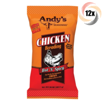12x Bags Andy's Seasoning Hot "N" Spicy Chicken Breading | 10oz | Fast Shipping - £36.74 GBP
