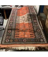 Vintage Handmade Geometric Design Rug - 77x40” - €64,48 EUR