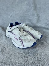 Curves Women Shoes Sneakers Athletic Workout Purple White Leather Size 8.5 - £23.33 GBP