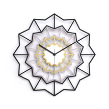 Chevron Berlin - 41cm / 16 in handmade geometric modern wall clock  - £109.94 GBP