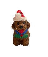 Yorkshire Terrier Christmas Ornament Handpainted Resin 3&quot; Tall 90s Holid... - $6.72 CAD