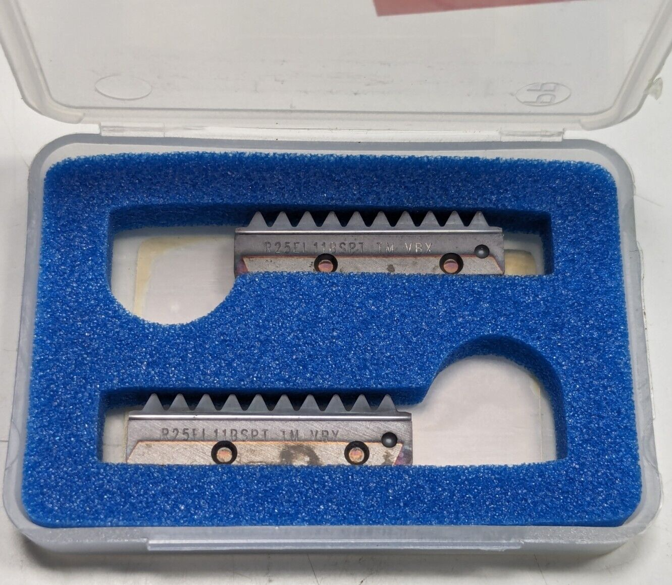 Lot of 2 NEW Vargus Vardex R25EI11BSPT-TM VBX Carbide Thread Mill Insert... - $79.19