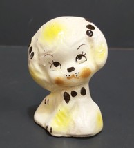 Vtg Anthropomorphic Dog Poodle Ceramic Figurine 2.5&quot; Tall - £7.81 GBP