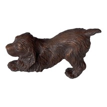 Vintage Red Mill MFG Brown Handcraft Cocker Spaniel Puppy Dog Sculpture Figurine - £26.62 GBP