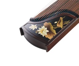 Guzheng 21 strings 163cm professional playing lotus painted pattern - £462.71 GBP