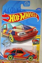 2020 Hot Wheels #90 HW Art Cars 1/10 &#39;92 FORD MUSTANG Orange w/Teal Wheels AD Sp - £5.73 GBP