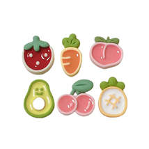 Anykidz 6pcs Creamy Fruit Design Shoe Charm Accessories Jeans Clogs Pend... - £19.79 GBP