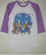 Jacksons Concert Raglan Jersey Shirt Vintage 1984 Screen Stars Single St... - £235.67 GBP