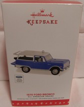 2016 Hallmark Keepsake All-American Trucks 22nd. 1970 Ford Bronco QX9001  - £44.05 GBP