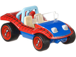 Spider Mobile Red Blue w Graphics The Amazing Spider-Man Marvel Diecast Car Hot - £15.55 GBP