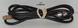 6 Series 18 AWG CATV Coaxial Cable Wire Black 5 Feet 9 Inches 5&#39;.9&quot; - £4.11 GBP