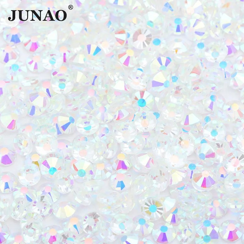 JUNAO 100Gross Bulk Packag Crystal SS6 8 10 12 16 20 30 AB Color Gl Rhinestones  - £43.07 GBP