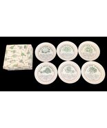 Vintage Toscani Vinaigrette Salad Plates Set of 6 Vintage 7.5&quot; Japan wit... - $19.79