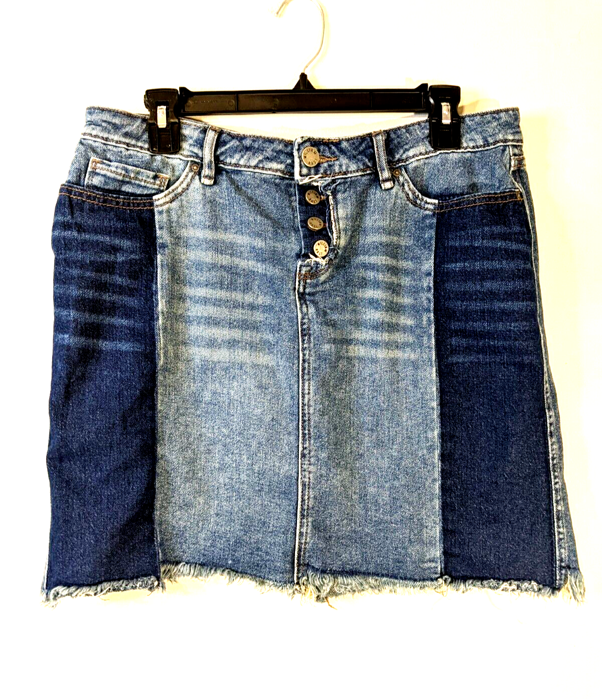 William Rast Women&#39;s Junior Size 30 Distressed Denim Mini Jean Skirt 5-P... - $9.45