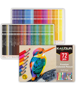 72 Count Colored Pencils for Adult Coloring Books, Soft Core,Ideal for D... - $18.80