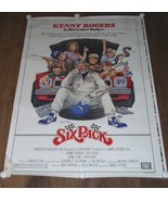 Kenny Rogers Six Pack Brewster Baker Movie Poster Vintage 1982 - $756.95 MXN