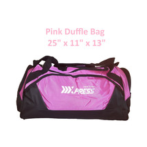 25&quot; Pink Duffle Bag Gym Bag - Travel Bag - Carry-On Bag - Overnight Bag - £26.65 GBP