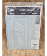 Stampin&#39; Up! Decor Elements Small White Logo *RETIRED* NEW Sealed - $12.86