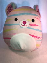 Atoosa the Tiger Squishmallow 2021 Pale Pink With Colored Stripes - £20.29 GBP