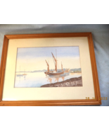 Signed Watercolour Signed J Brown  Possibly (John Brown)  Coastal Scene - $44.69