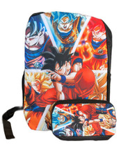 Dragon Ball Z Novelty Black Graphic 3D Black Backpack with Pencil Case NEW - £23.27 GBP