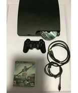 Sony PS3 Slim Console Only  Black  CECH-3001b Parts Or Repair Powers On ... - $46.75