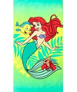 Disney Little Mermaid Beach Towel measures 27 x 54 inches - $16.78