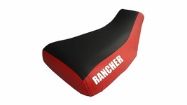 Fits Honda Rancher TRX 420 Seat Cover 2015 To 2017 Red Sides Black Top - £30.22 GBP