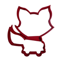 6x Baby Fox Outline Fondant Cutter Cupcake Topper 1.75 IN USA FD3634 - £5.58 GBP