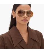 Fendi Monogram Lens Aviator Metal Women&#39;s Sunglasses  FF 0407/G/S 01Q/EB... - $299.00