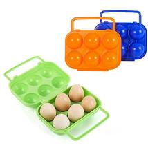 3pcs Portable Egg Box Camping Egg Tray Egg Holder Container Outdoor Egg Case - £18.50 GBP