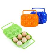 3pcs Portable Egg Box Camping Egg Tray Egg Holder Container Outdoor Egg ... - £18.38 GBP