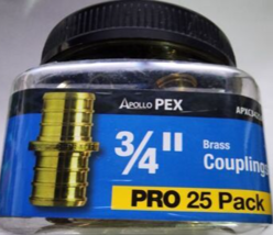 Apollo 3/4 in. Brass PEX-B Coupling Pro Pack (25-Pack) - £34.91 GBP