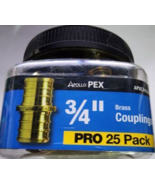 Apollo 3/4 in. Brass PEX-B Coupling Pro Pack (25-Pack) - $60.13 CAD