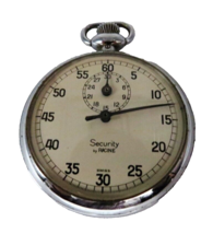 Vintage Security by Racine &amp; Co. Swiss Made Mechanical Stopwatch - NICE! - $34.95
