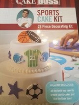 Cake Boss Sports Cake Kit 28-piece Decorating Kit - New in Box - Buddy V... - $30.57
