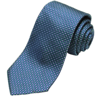 Romeo Gigli Men&#39;s Textured Silk Tie Made in Italy French Blue - $45.00