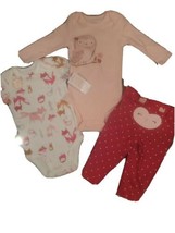 Just one you Infant Girls Owl 3 Piece Set 6M NWT - £9.43 GBP