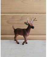 Stag Animal Deer Figurine Vintage 1998 Safari Ltd 3 inch - $379.94 MXN