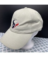 Houston TEXANS NFL Khaki Tan Low Profile Cap Hat Embroidered Logo - £7.83 GBP