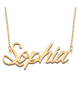 Sophia Name Necklace for Best Friend Family Member Birthday Christmas Gift - $15.99