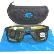 Costa Sunglasses Lido 910403 Matte Black Square with Yellow Polarized 58... - £109.83 GBP