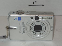 Canon PowerShot Digital ELPH SD200 3.2MP Digital Camera - Silver Tested Works - £92.50 GBP