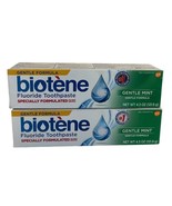 Biotene Gentle Mint Gentle Formula Fluoride Toothpaste 4.3 oz Two Pack S... - £51.54 GBP