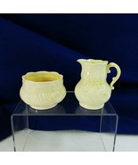 Belleek Sugar Creamer Set Ribbon and Bow Vintage Set Made in Ireland - £29.24 GBP