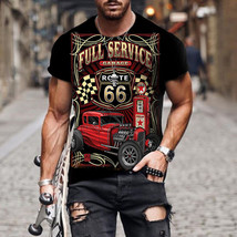 Hot Rod red full srvice garage black t-shirt - $380.72 MXN