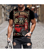 Hot Rod red full srvice garage black t-shirt - $27.16 CAD