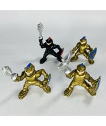Lot of 4 Vintage Fisher Price Great Adventure Medieval Gold &amp; Black Knights - €13,72 EUR